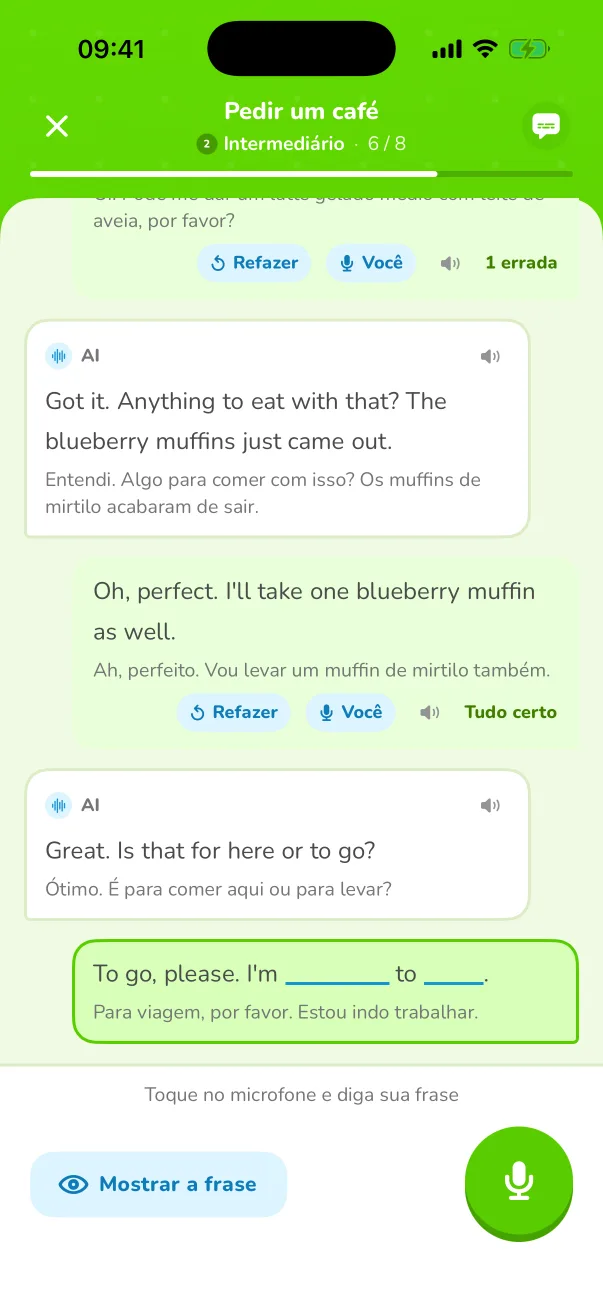 Ouça a sua própria voz